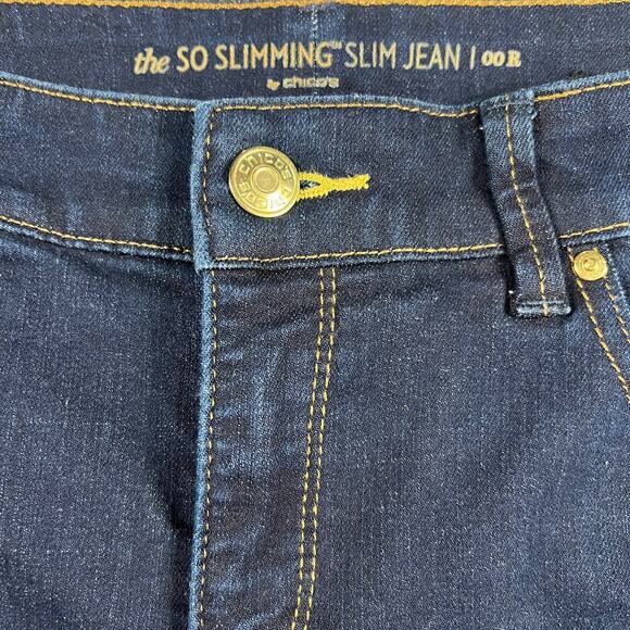 Chico’s The So Slimming Slim Straight Jean Dark Wash Chico’s Size 00 (Size 2) - Picture 7 of 11